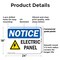 Signmission Electrical Panel, 24 in W x Rectangle, Plastic OS-2PACK-NS-P-1824-L-11671 - alternate 8